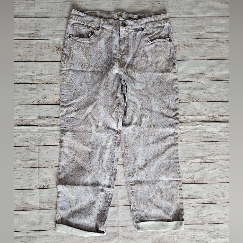 LOGO Printed Boyfriend Jean - Picture 2 of 9
